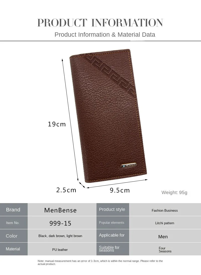 Men's Wallet Long Fashion With Multiple Card Slots