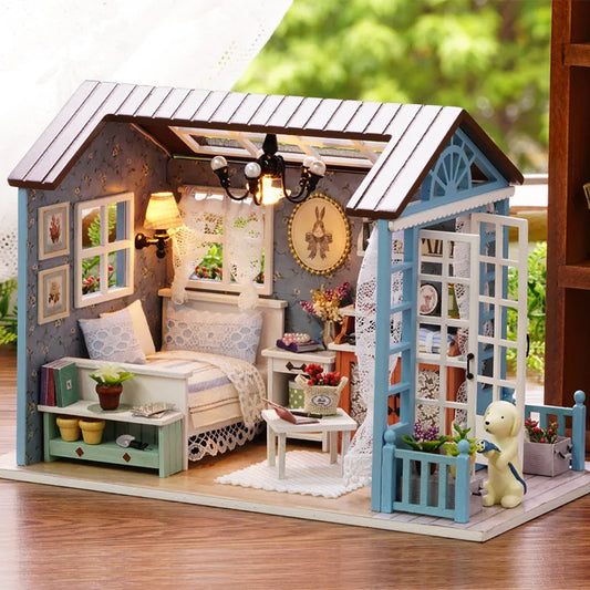 DIY 3D Puzzle: Doll House Building Assembly Toy for desk Decoration