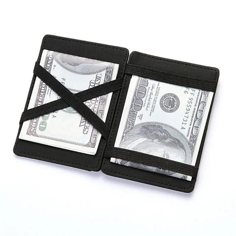 Mini Men Card Holder Wallets Zipper Coin Pocket Slim Magic Male Walle