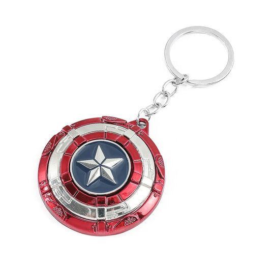 Metal Weapon Keychain Steve Rogers Shield Keyrings