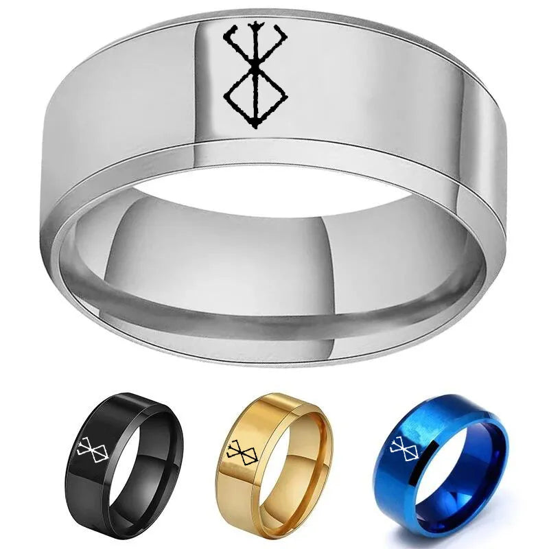 Berserk Anime Ring: Cool Stainless Steel Fashion Gift