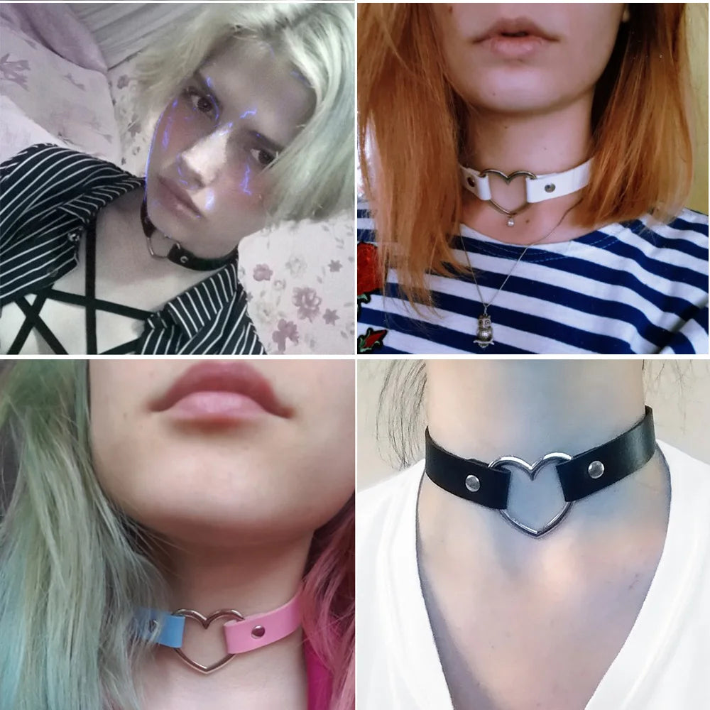 Sexy Trendy Vintage Charm Round Gothic Collar Necklaces Women Punk Choker Necklace