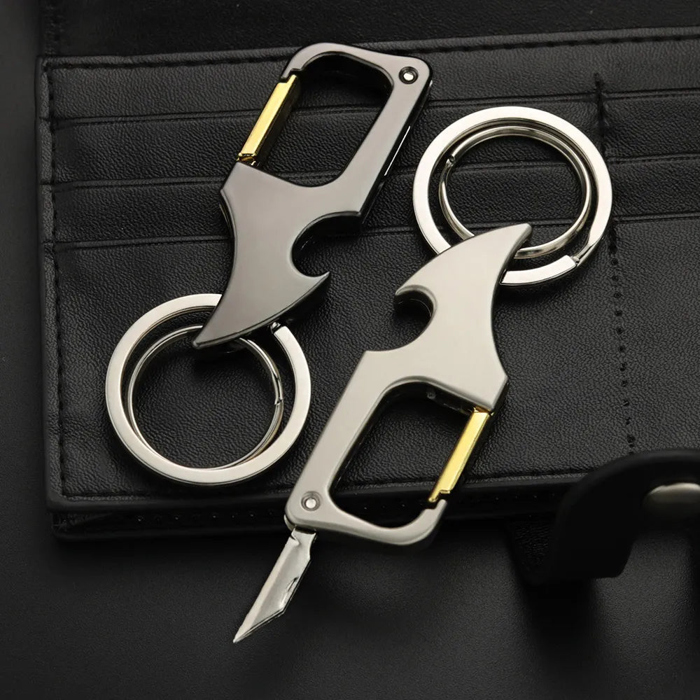 Mini Knife Keychain Foldable Personalized Lettering Multi-Functional Bottle Opener